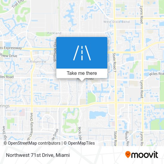 Northwest 71st Drive map