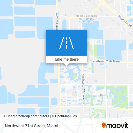 Northwest 71st Street map