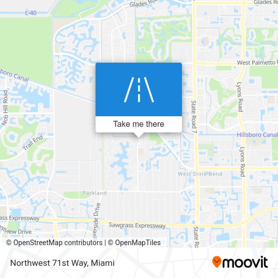 Mapa de Northwest 71st Way