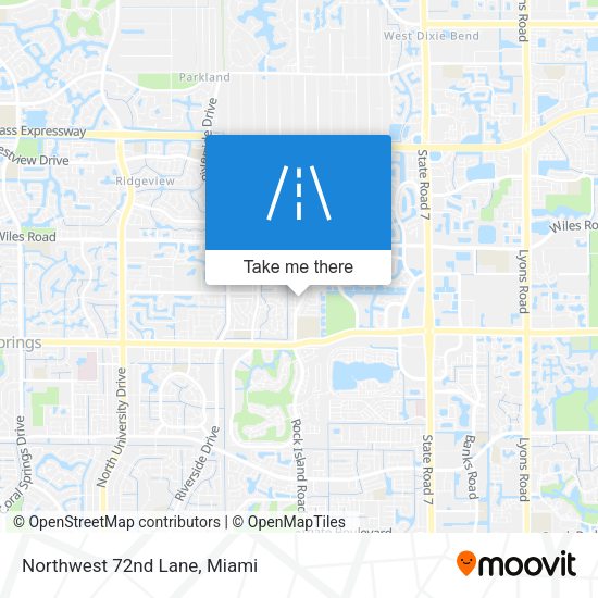 Mapa de Northwest 72nd Lane