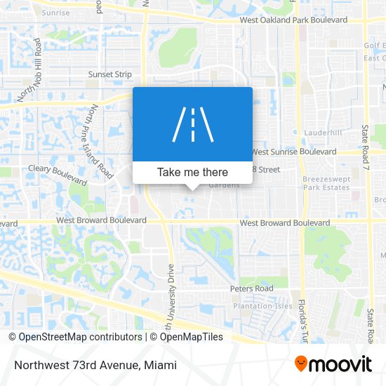 Mapa de Northwest 73rd Avenue