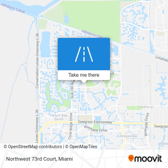 Mapa de Northwest 73rd Court