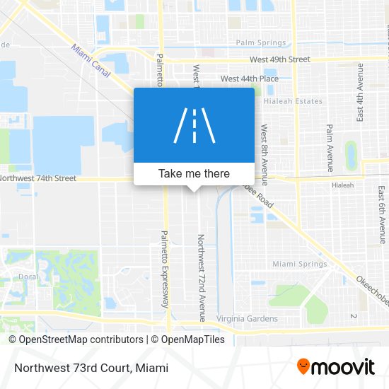 Mapa de Northwest 73rd Court