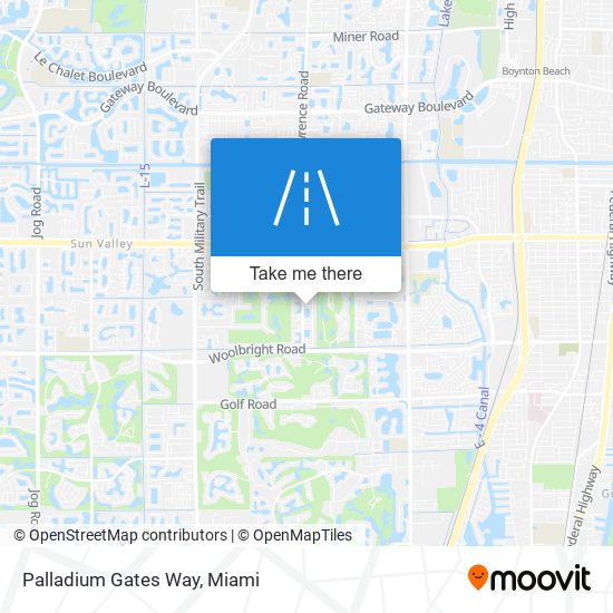 Palladium Gates Way map