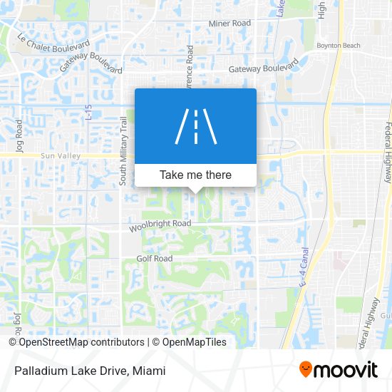 Palladium Lake Drive map