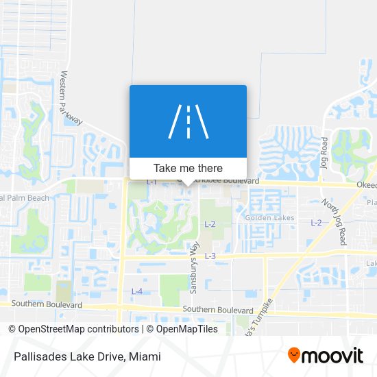 Mapa de Pallisades Lake Drive