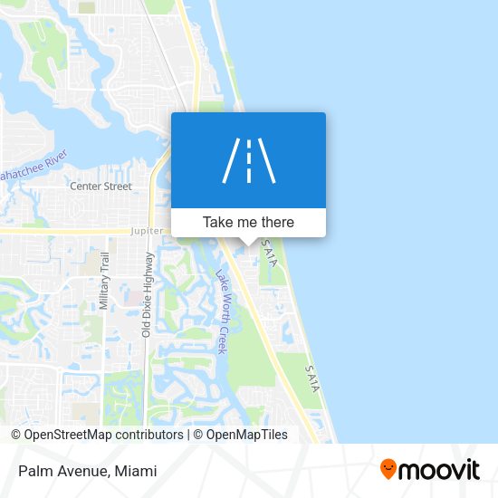 Mapa de Palm Avenue