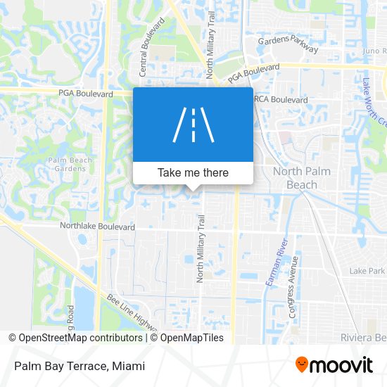Mapa de Palm Bay Terrace
