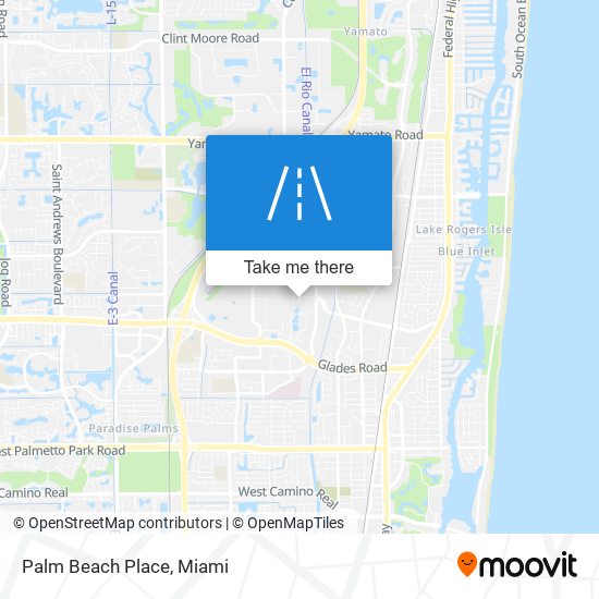 Palm Beach Place map