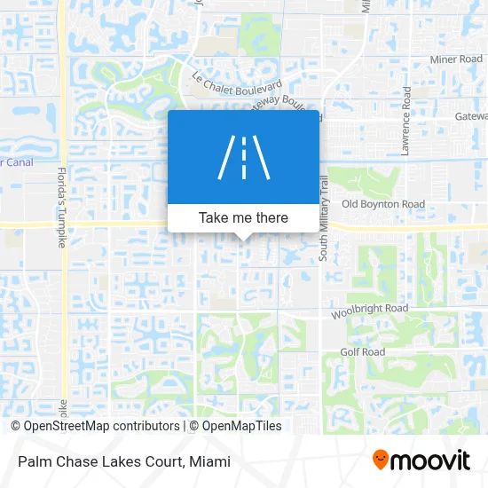 Palm Chase Lakes Court map