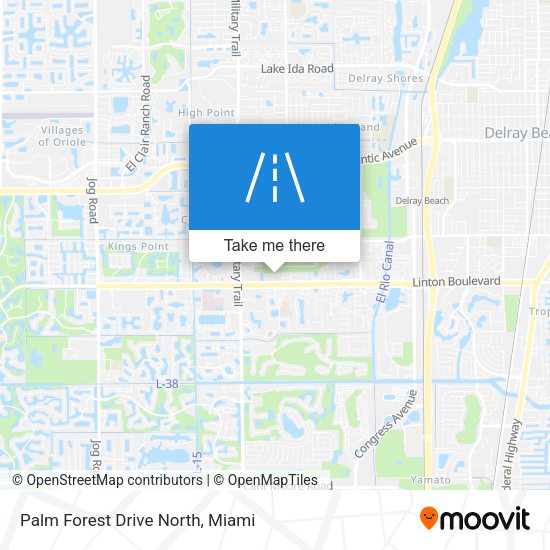 Mapa de Palm Forest Drive North