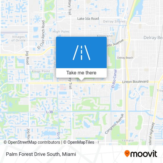 Mapa de Palm Forest Drive South
