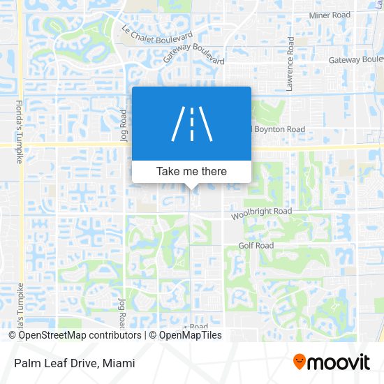 Mapa de Palm Leaf Drive