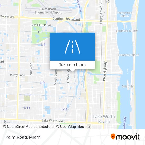 Mapa de Palm Road