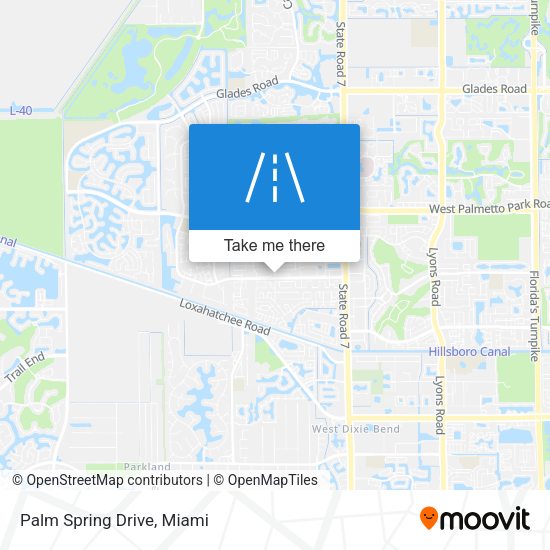 Mapa de Palm Spring Drive