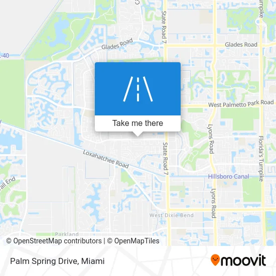 Palm Spring Drive map