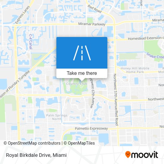Royal Birkdale Drive map