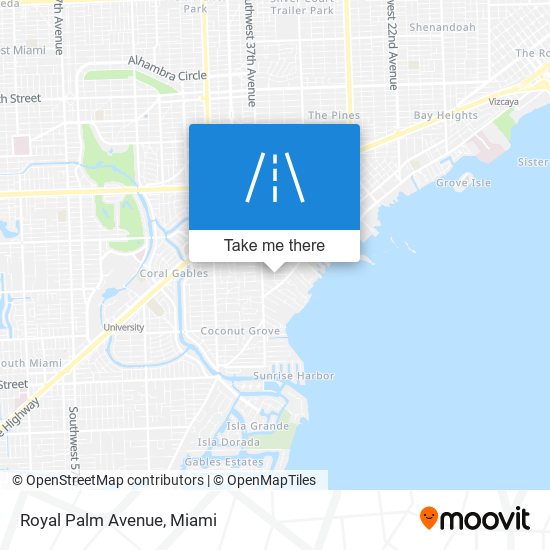 Royal Palm Avenue map