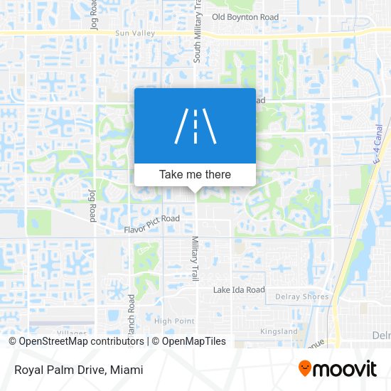 Mapa de Royal Palm Drive
