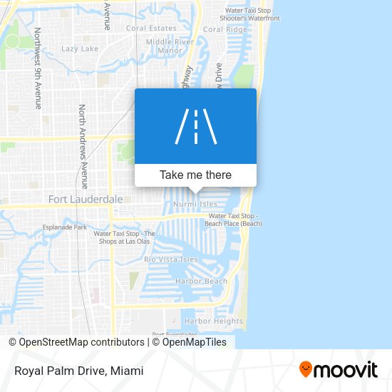 Mapa de Royal Palm Drive