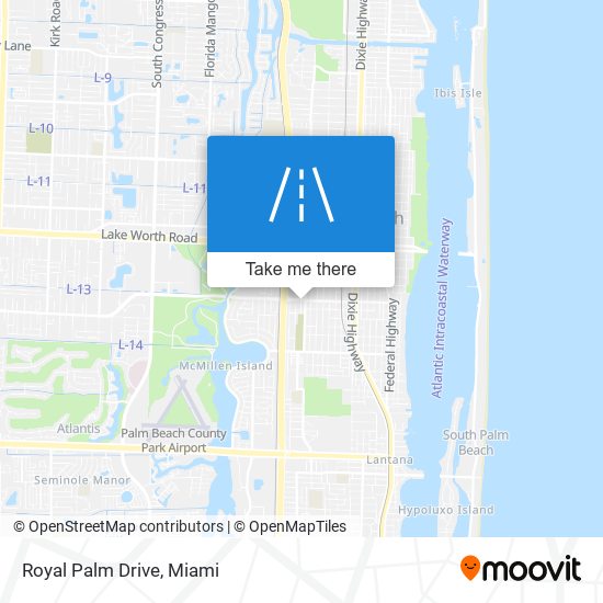 Royal Palm Drive map