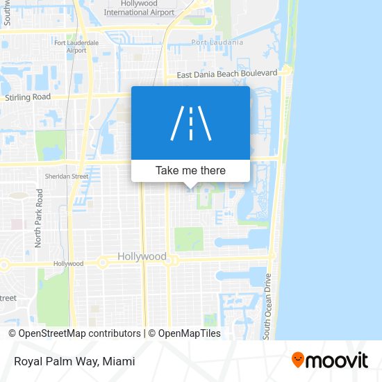 Mapa de Royal Palm Way