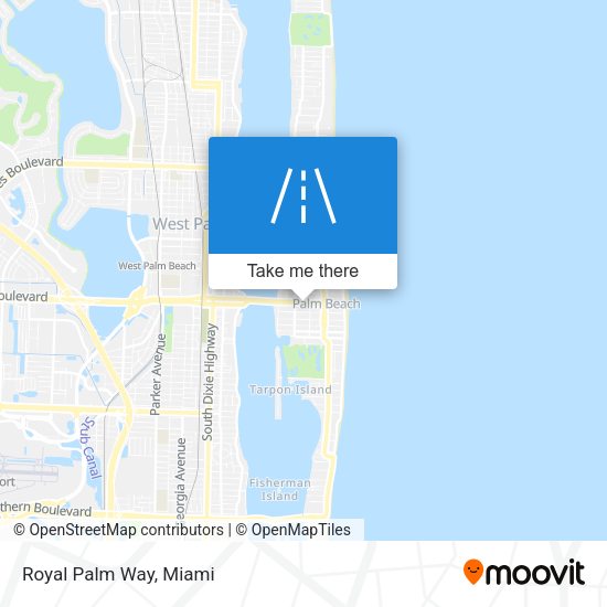 Royal Palm Way map