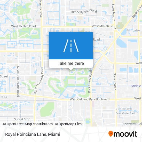 Royal Poinciana Lane map