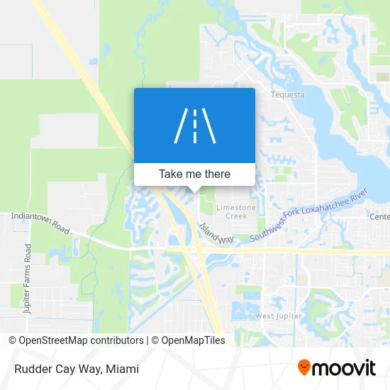 Rudder Cay Way map