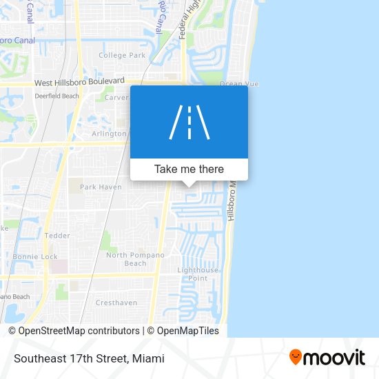 Southeast 17th Street map