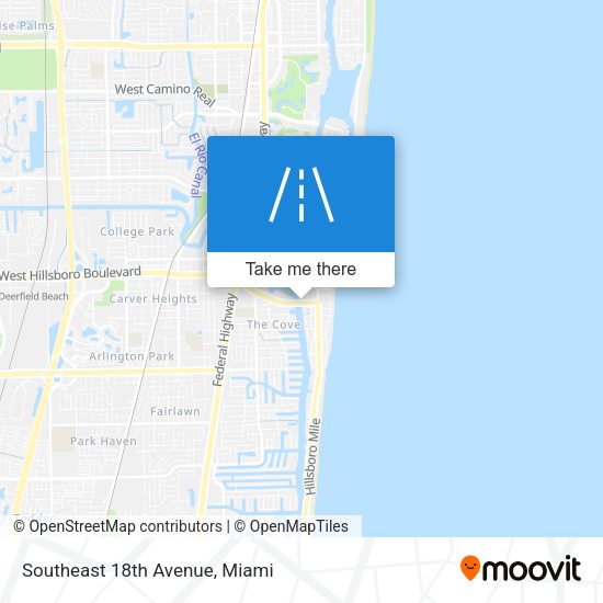Southeast 18th Avenue map