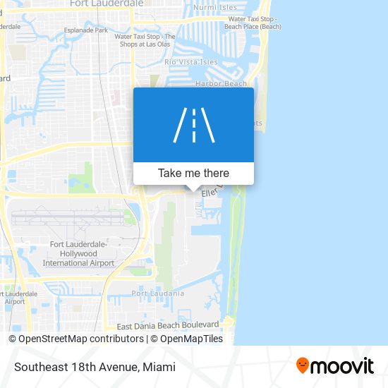 Southeast 18th Avenue map