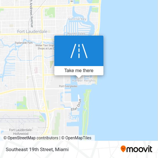 Southeast 19th Street map