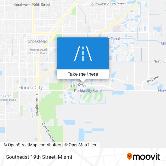 Southeast 19th Street map