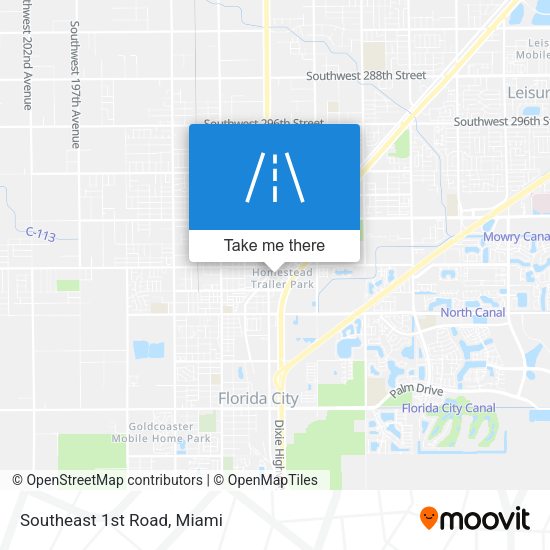 Southeast 1st Road map