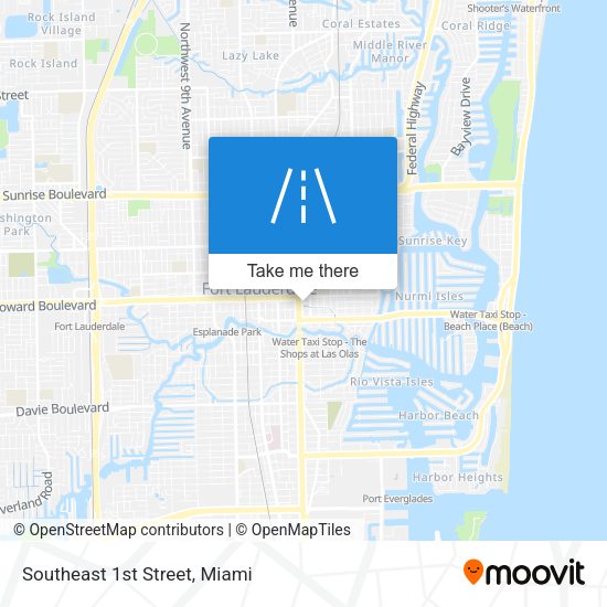 Mapa de Southeast 1st Street