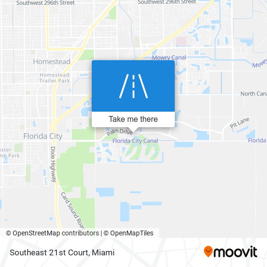 Southeast 21st Court map