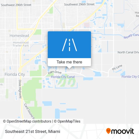 Southeast 21st Street map