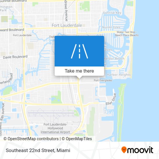 Southeast 22nd Street map