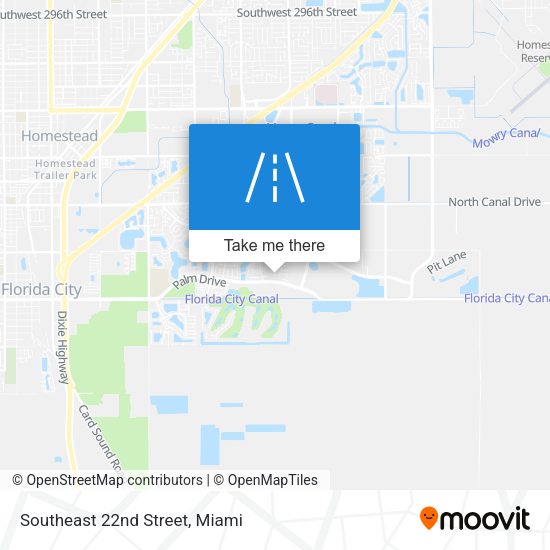 Southeast 22nd Street map