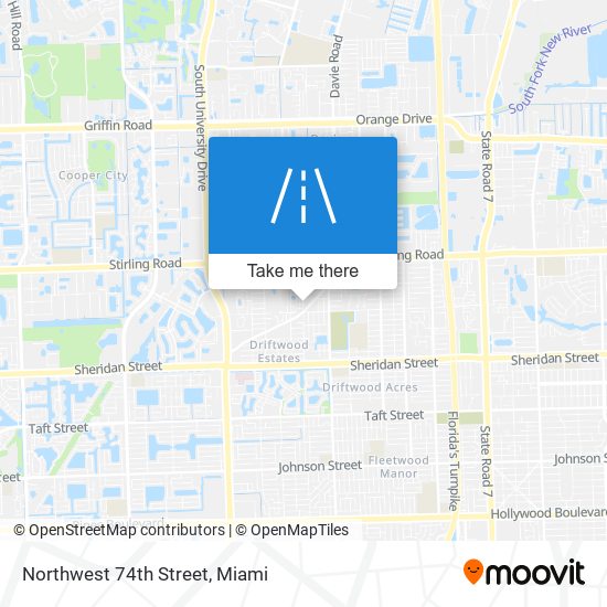 Mapa de Northwest 74th Street