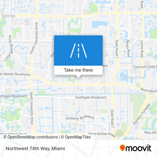 Mapa de Northwest 74th Way