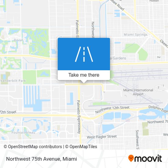 Northwest 75th Avenue map