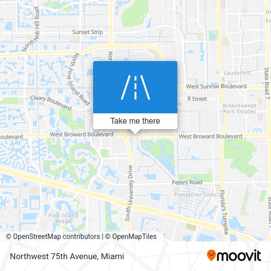 Mapa de Northwest 75th Avenue