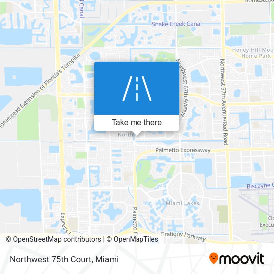 Mapa de Northwest 75th Court