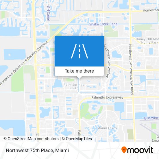 Northwest 75th Place map