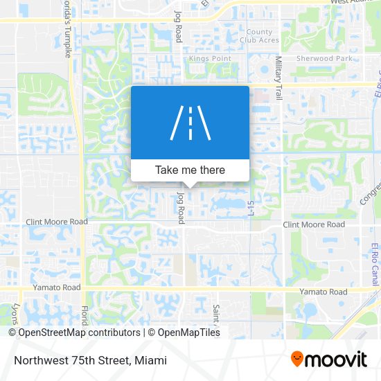 Mapa de Northwest 75th Street