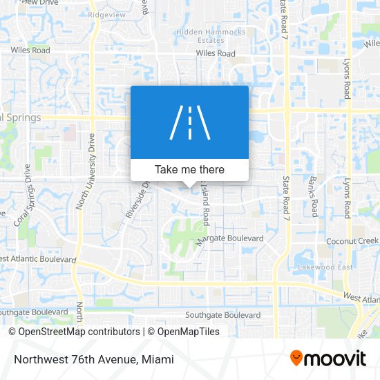 Northwest 76th Avenue map