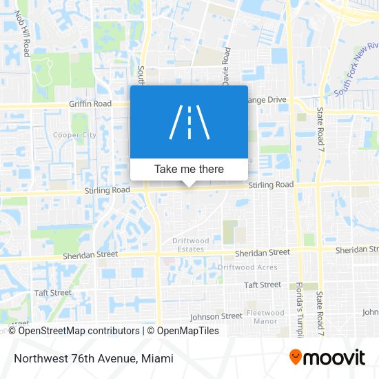 Northwest 76th Avenue map