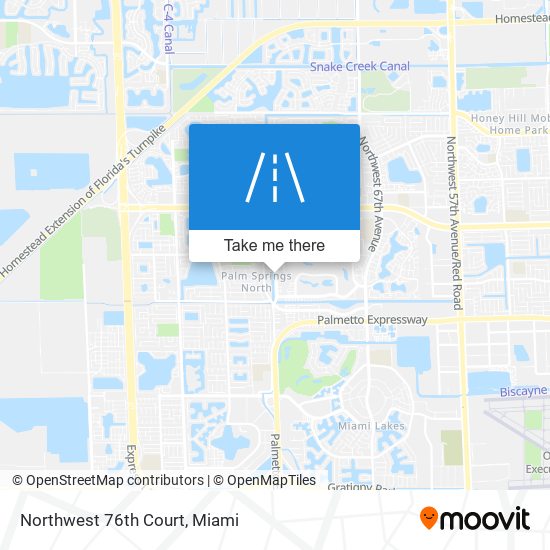 Northwest 76th Court map